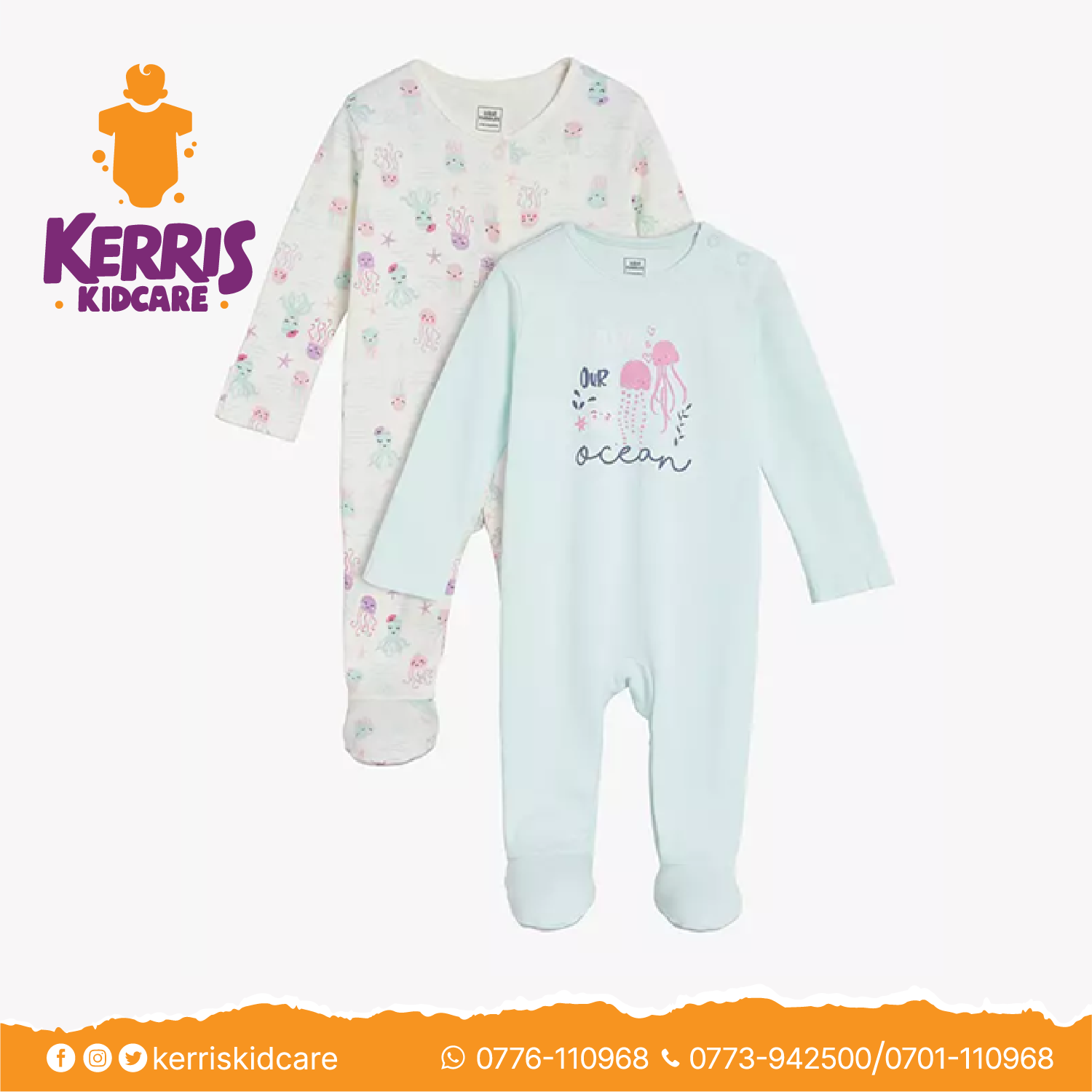 Mini Cuddles Baby Under The Sea Sleepsuit